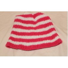 Mujer&apos;s  Pink and White Striped Beanie  SM  eb-87239361